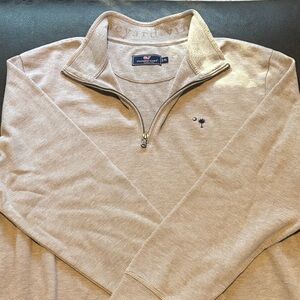 Vineyard Vines Men's Gray Zip-Up Sweater